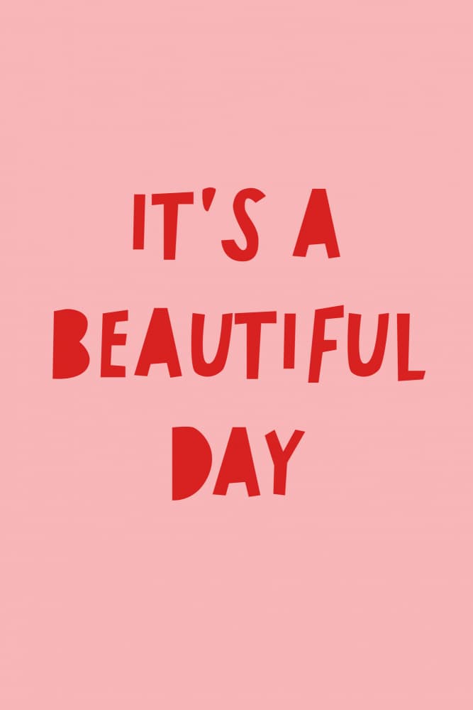 Beautiful Day Quote by Talitha McQueen — canvas wall art