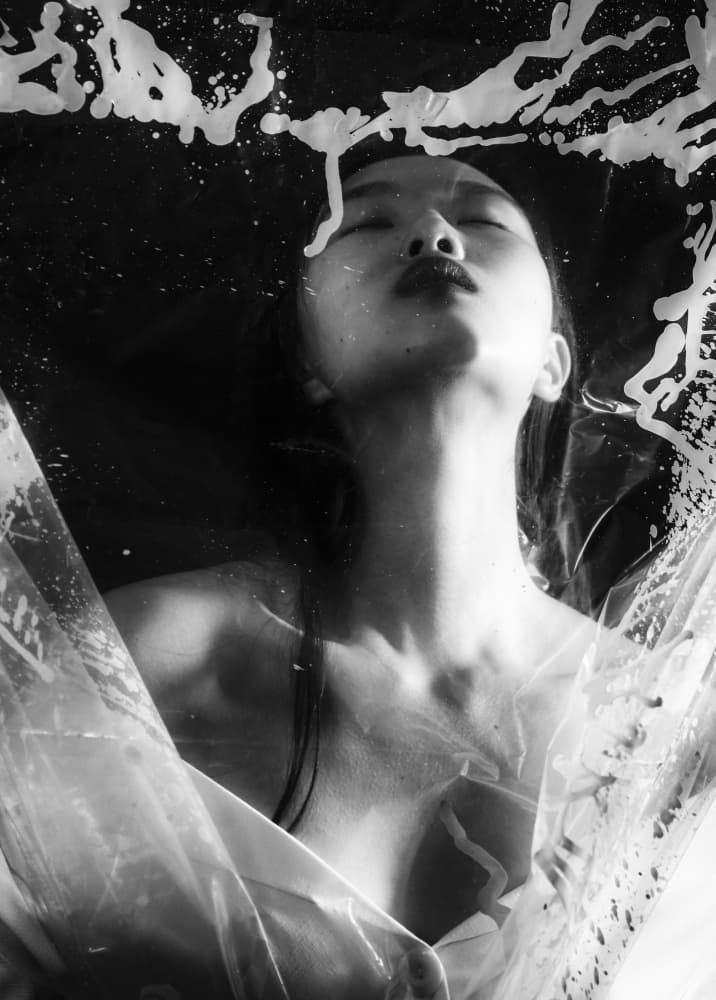 Dreamlike Female Portrait by Mi Young Choi — canvas wall art