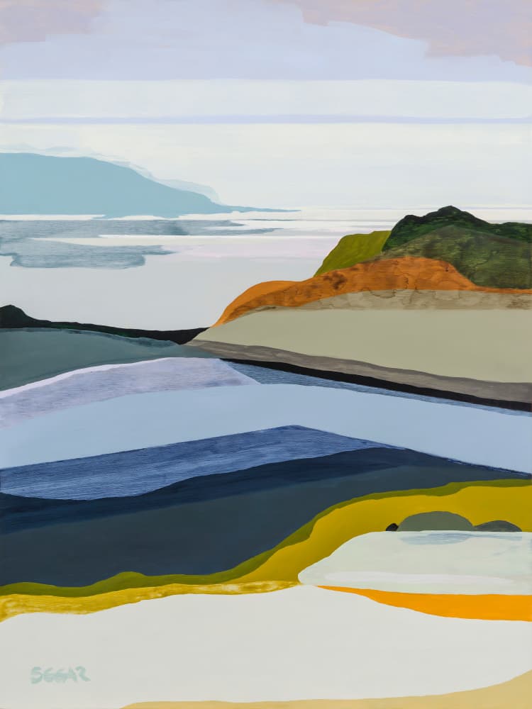 Abstract Coastal Landscape by Angela Seear — canvas wall art