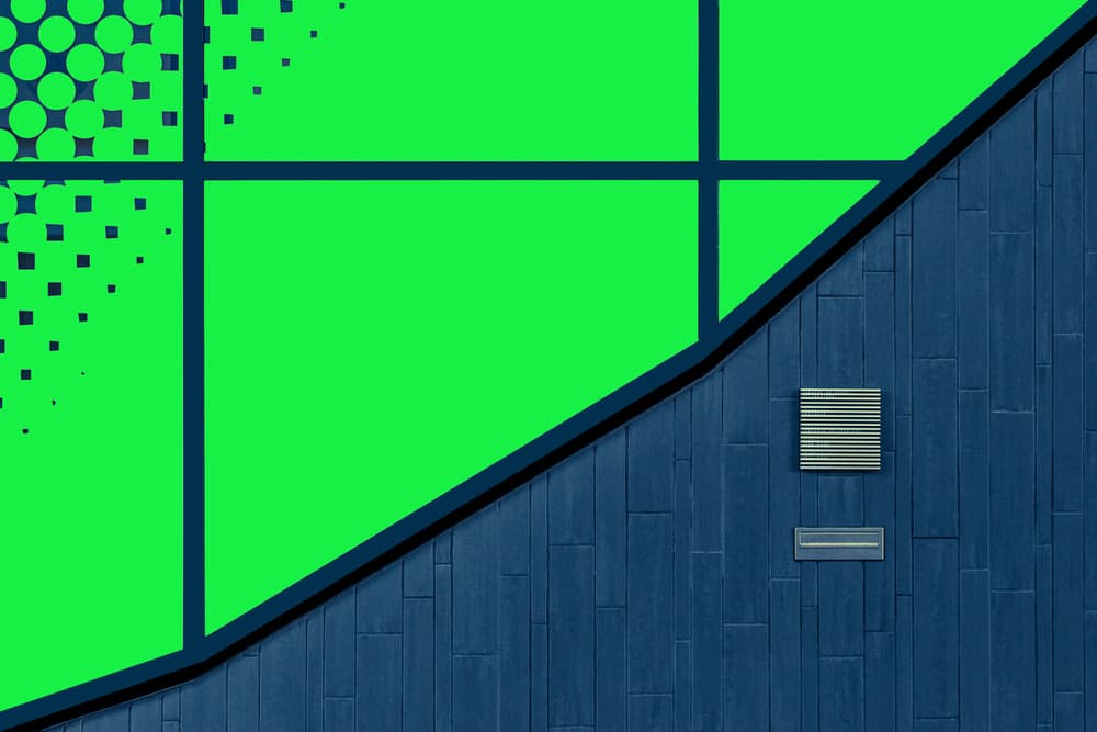 Modern Geometric Contrast by Jan Niezen — canvas wall art