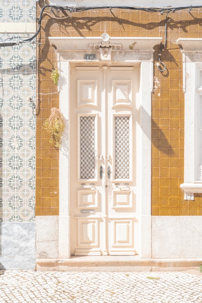 Sunny Tiled Doorway by Henrike Schenk — canvas wall art