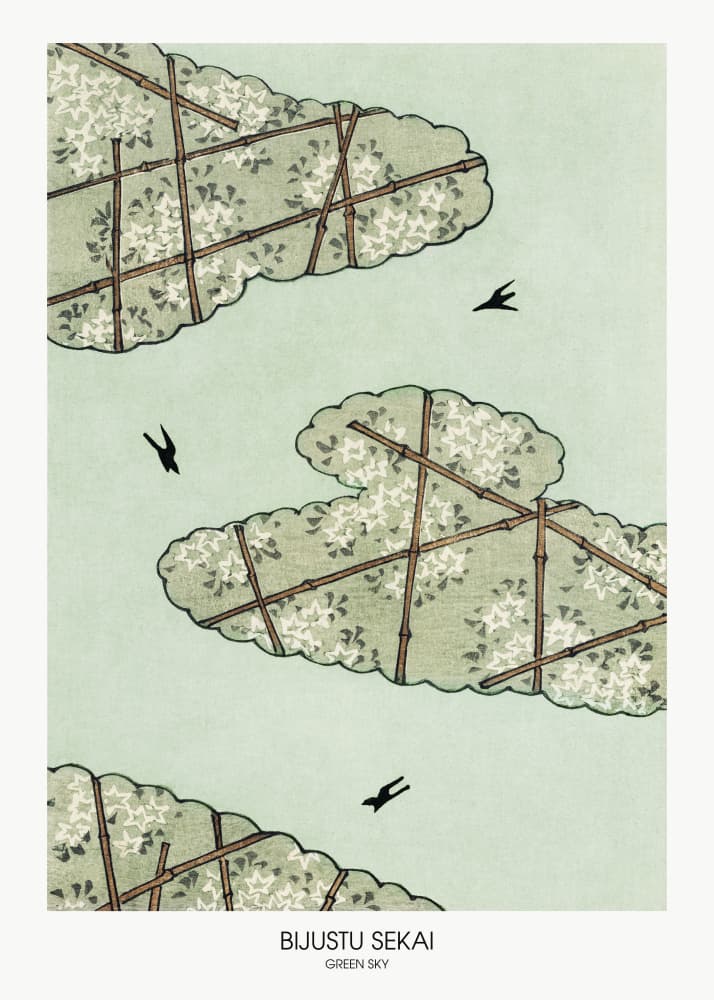 Green Sky by Bijutsu Sekai — canvas wall art