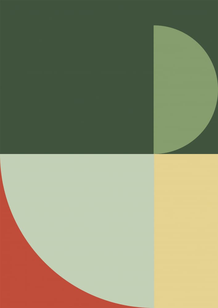 Earthy Geometric Shapes by Nilesh Kulkarni — canvas wall art