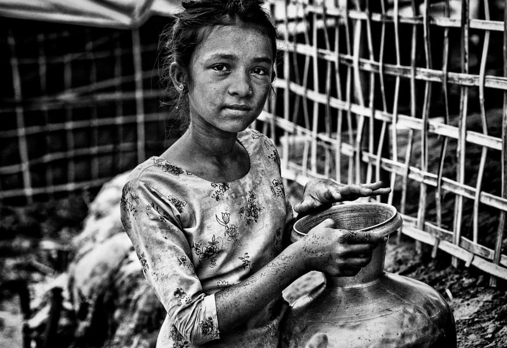 Young Girl's Gaze by Joxe Inazio Kuesta Garmendia — canvas wall art