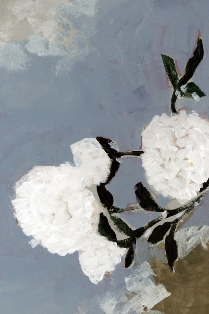 Soft Blue Flowers by cartissi — canvas wall art