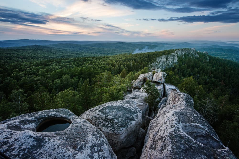 Twilight Mountain Vista by Stanislav Aristov — canvas wall art