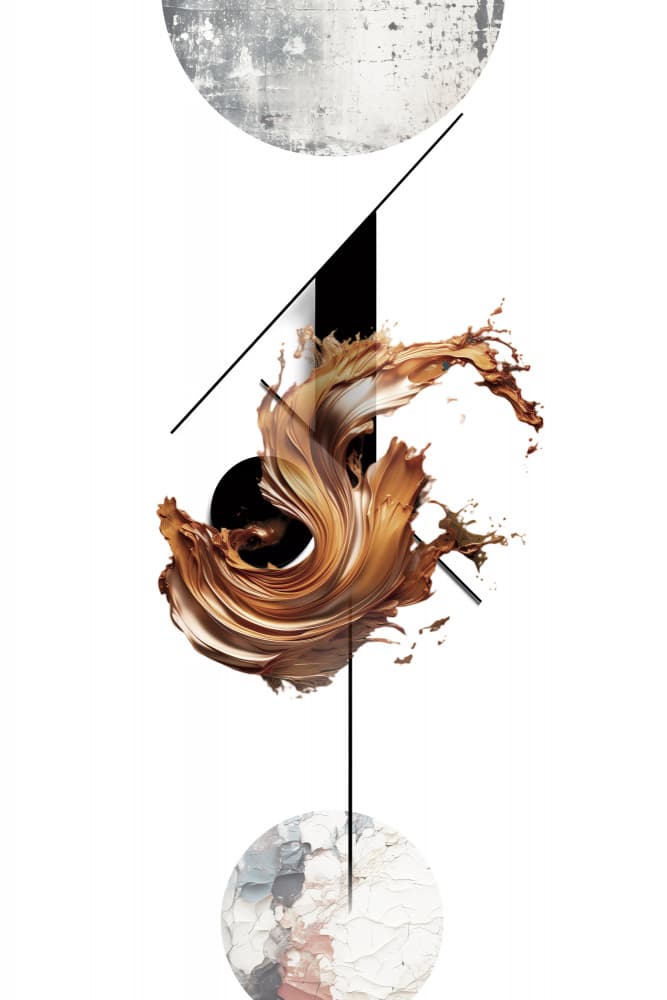 Dynamic Gold Swirl by Rafal Kulik — canvas wall art