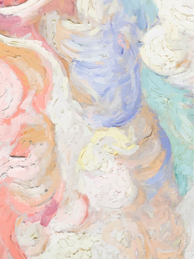 Soft Pastel Flow by Mathieu jeuf — canvas wall art