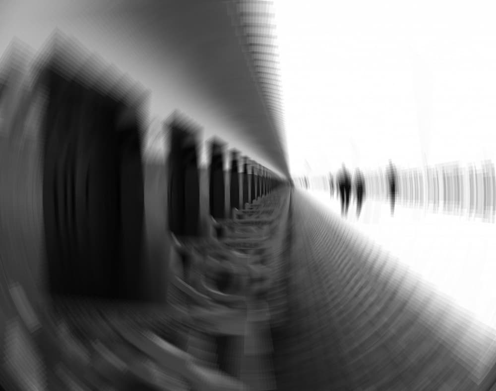 People In Motion Blur by annehedelin — canvas wall art