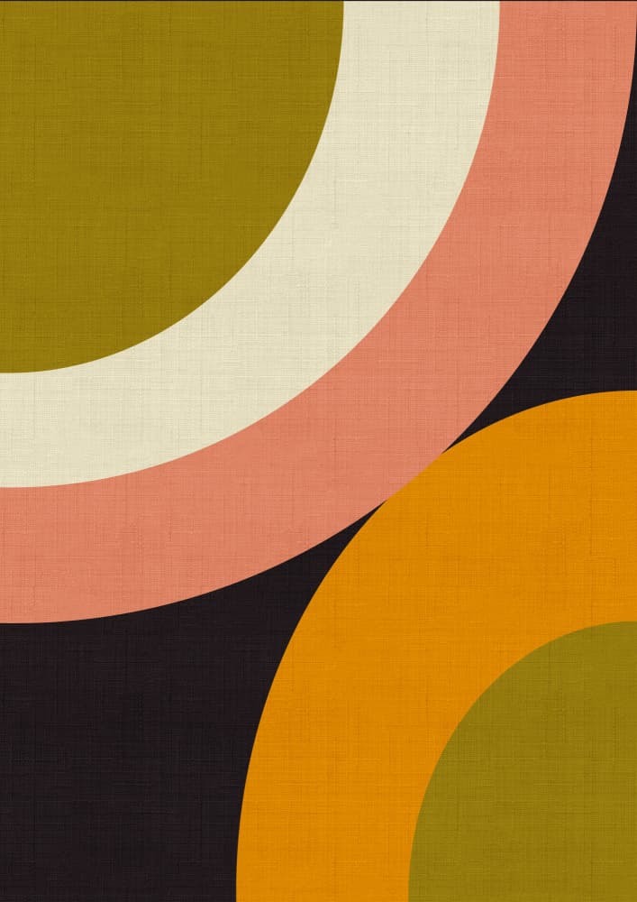 Geo Shapes Fall 21 Rounded by Ana Rut Bre — canvas wall art