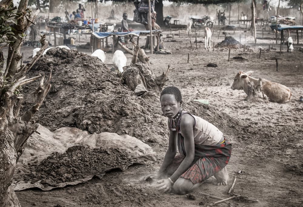 Village Child at Work by Joxe Inazio Kuesta Garmendia — canvas wall art