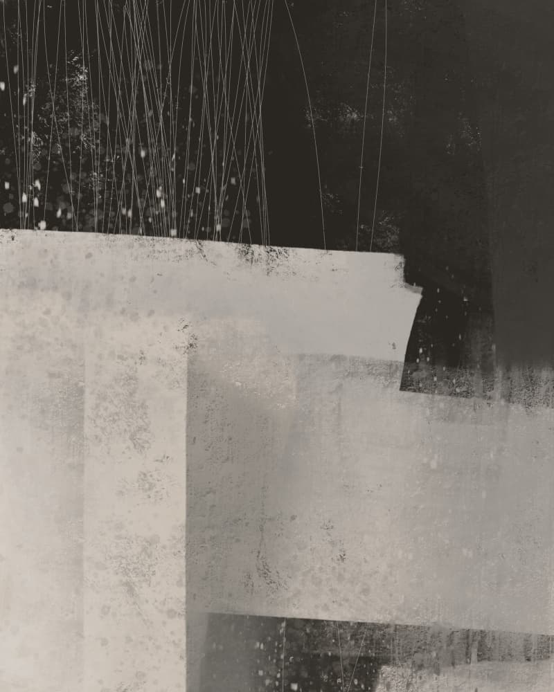 Dark Abstract Lines by MANSI SAXENA — canvas wall art