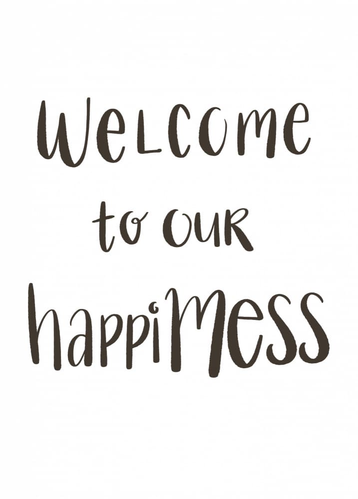 Welcome to Happiness by Aminah Eleonora — canvas wall art
