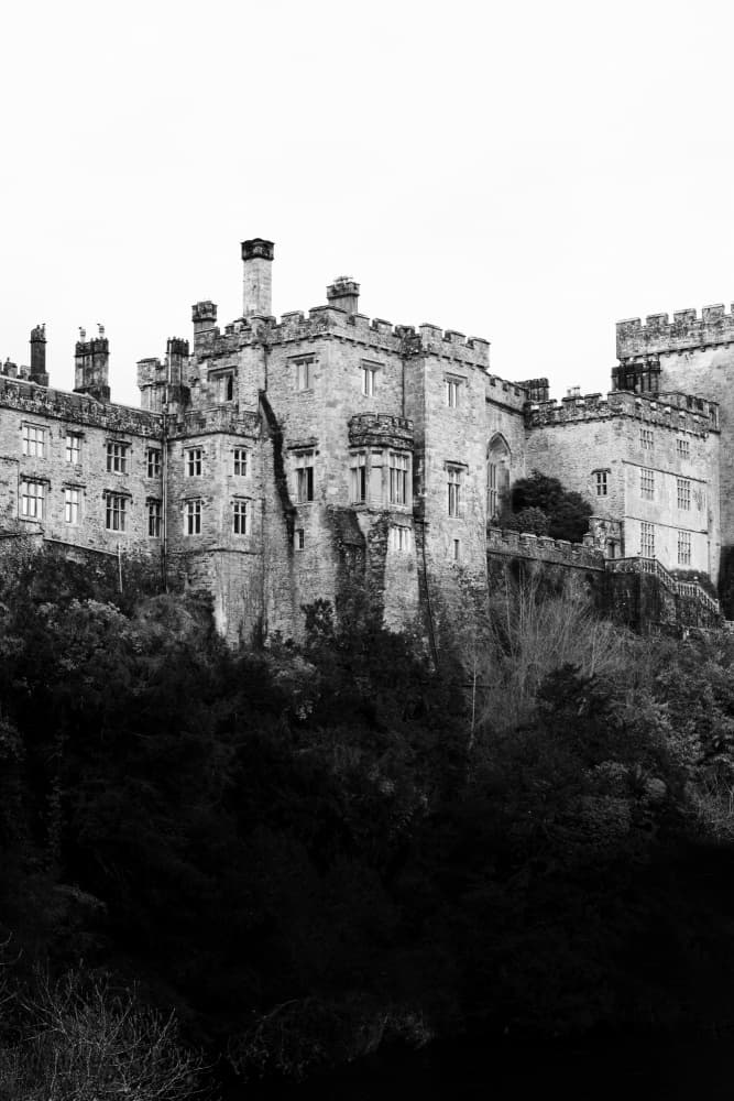 Gothic Castle on Hill by Lynann Colligan — canvas wall art