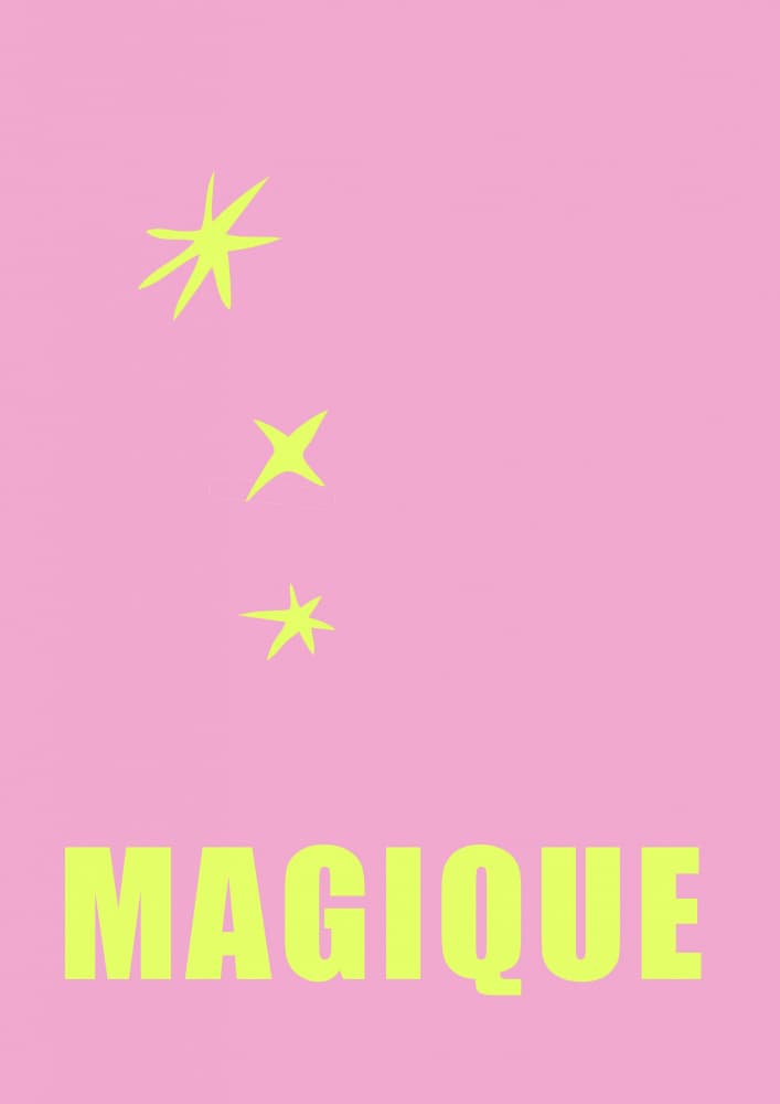 Magique Pink Stars by Talitha McQueen — canvas wall art