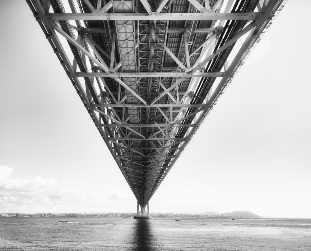 Under Bridge Perspective by Hitoshi Yamada — canvas wall art