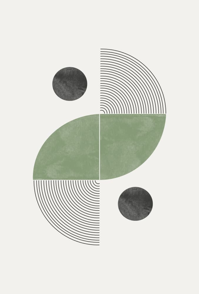 Geometric Harmony by THE MIUUS STUDIO — canvas wall art