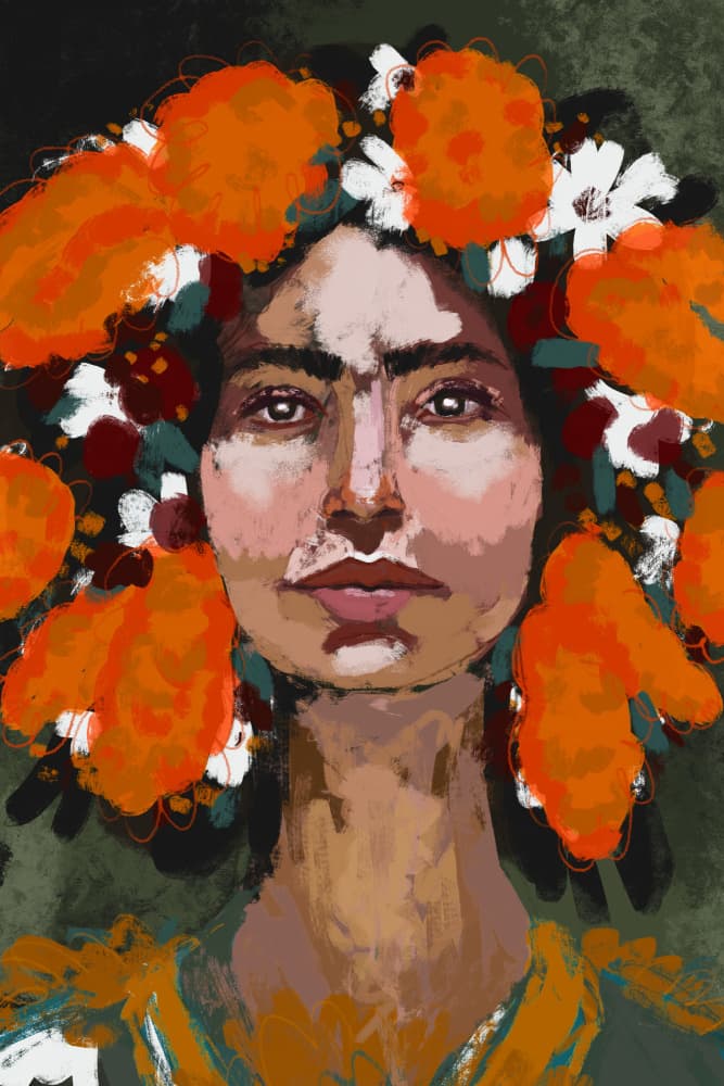 Vibrant Gaze by Treechild — canvas wall art