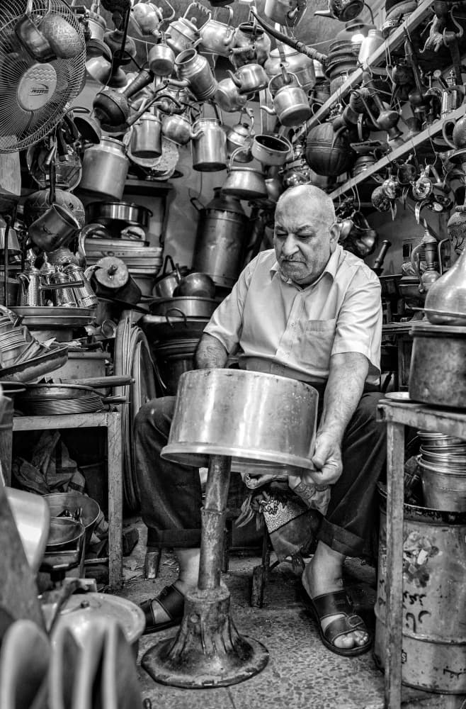 Traditional Metal Shop by Bashar Alsofey — canvas wall art