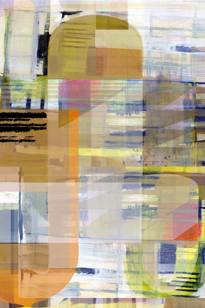 Layered Urban Abstract by cartissi — canvas wall art