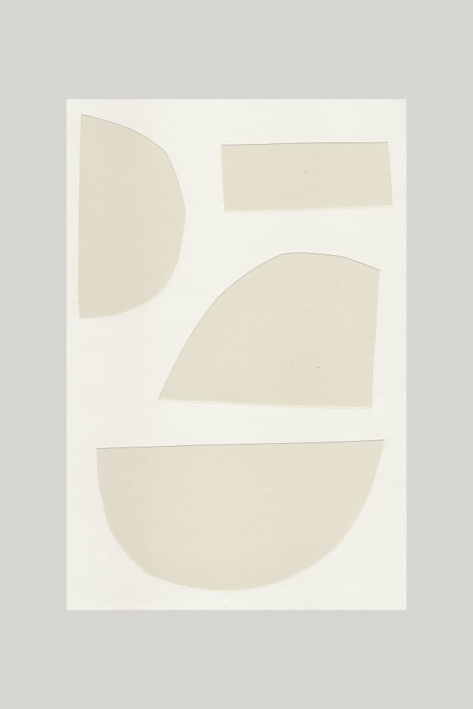 Geometric Shapes In A Monochrome Palette by uplusmestudio — canvas wall art