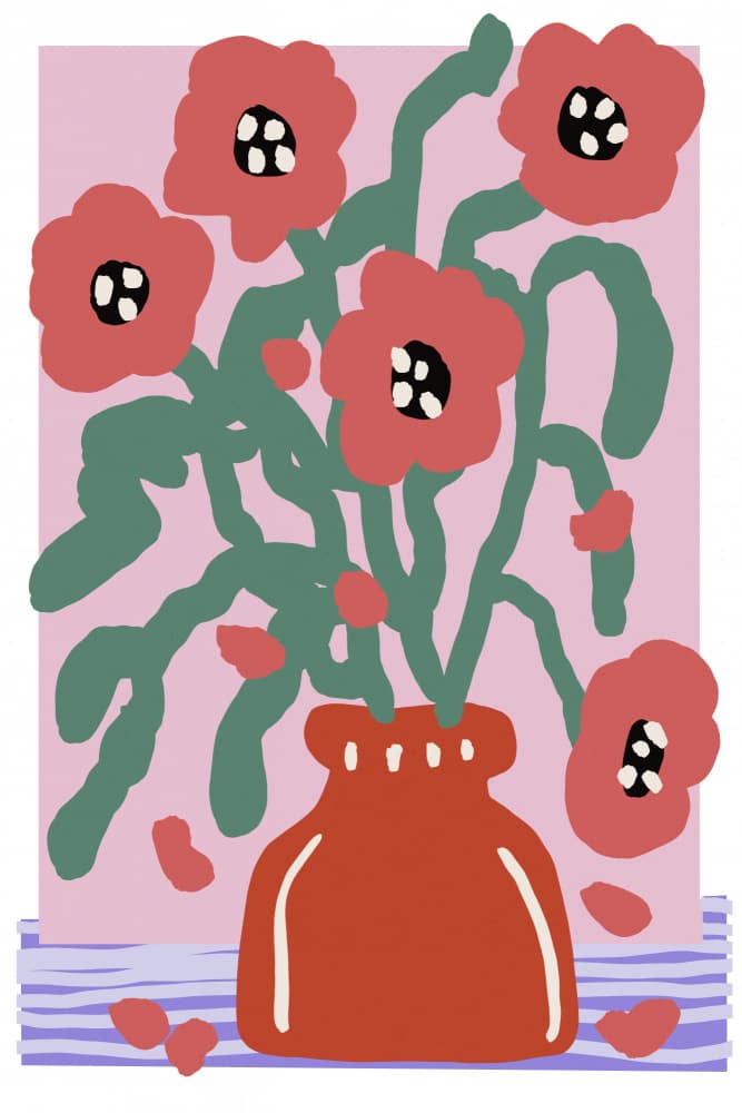 Flower Impression by Treechild — canvas wall art