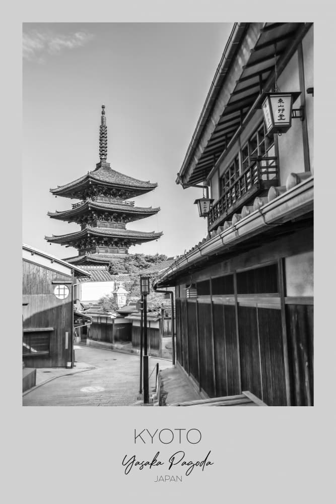 Yasaka Pagoda Kyoto Street by Melanie Viola — canvas wall art