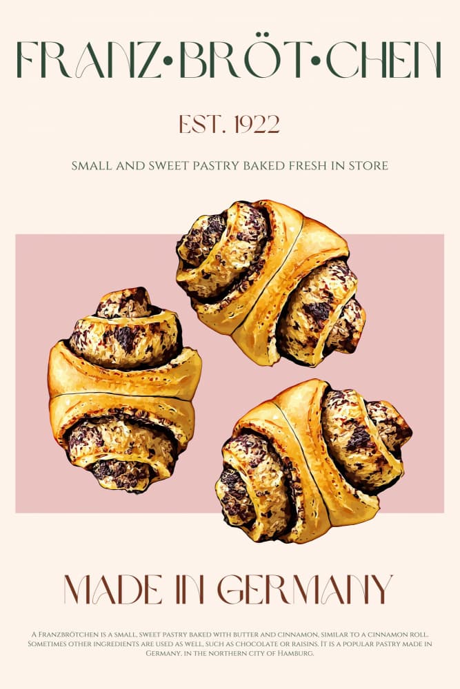 German Pastries Delight by Nazma Khokhar — canvas wall art