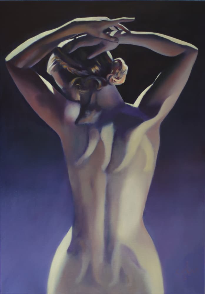 Woman's Elegant Form by Corné Akkers — canvas wall art