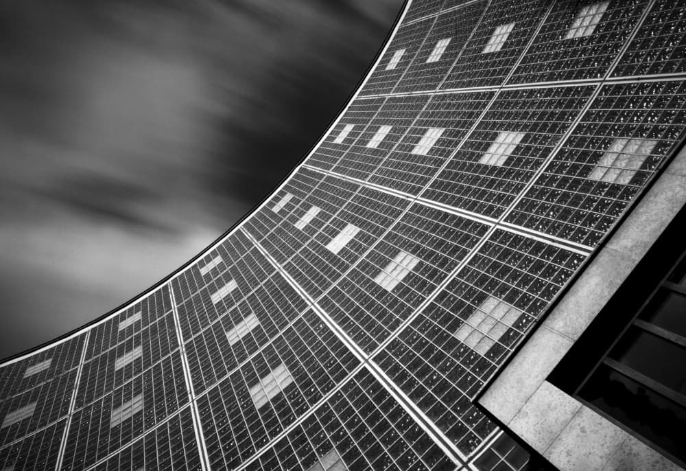 Curved Modern Architecture by Kelemen Sándor — canvas wall art