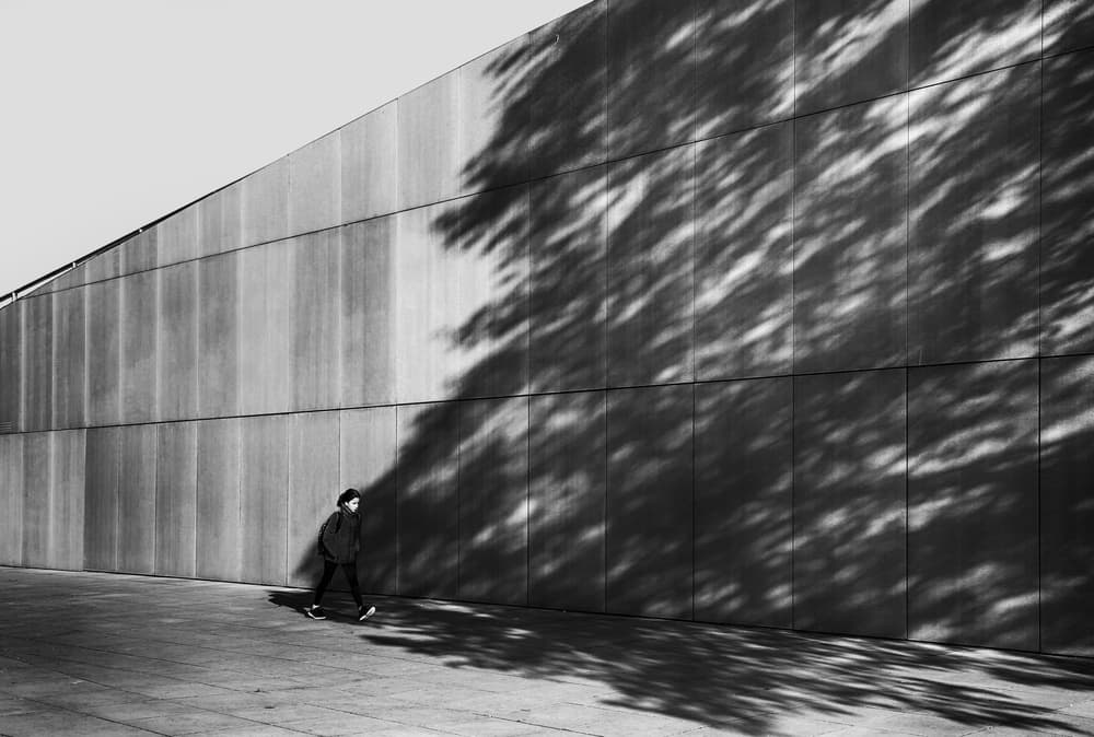 Urban Walk Abstract Shadows by Anna Niemiec — canvas wall art