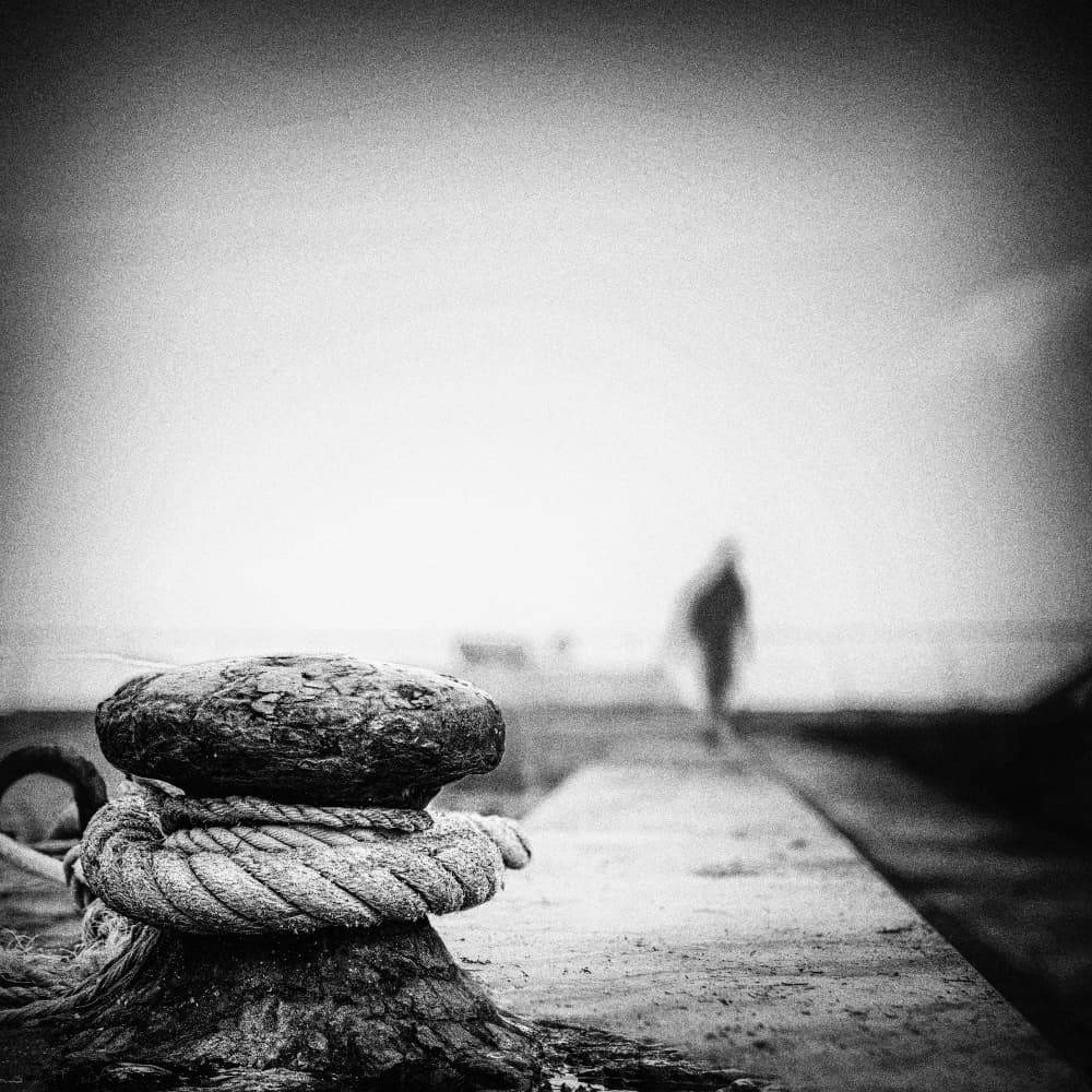Dockside Solitude by Ina Tänzer — canvas wall art