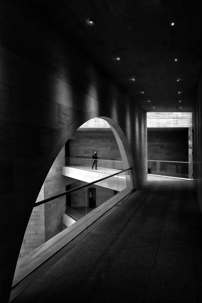 Modern Archway Solitude by Jorge Pimenta — canvas wall art