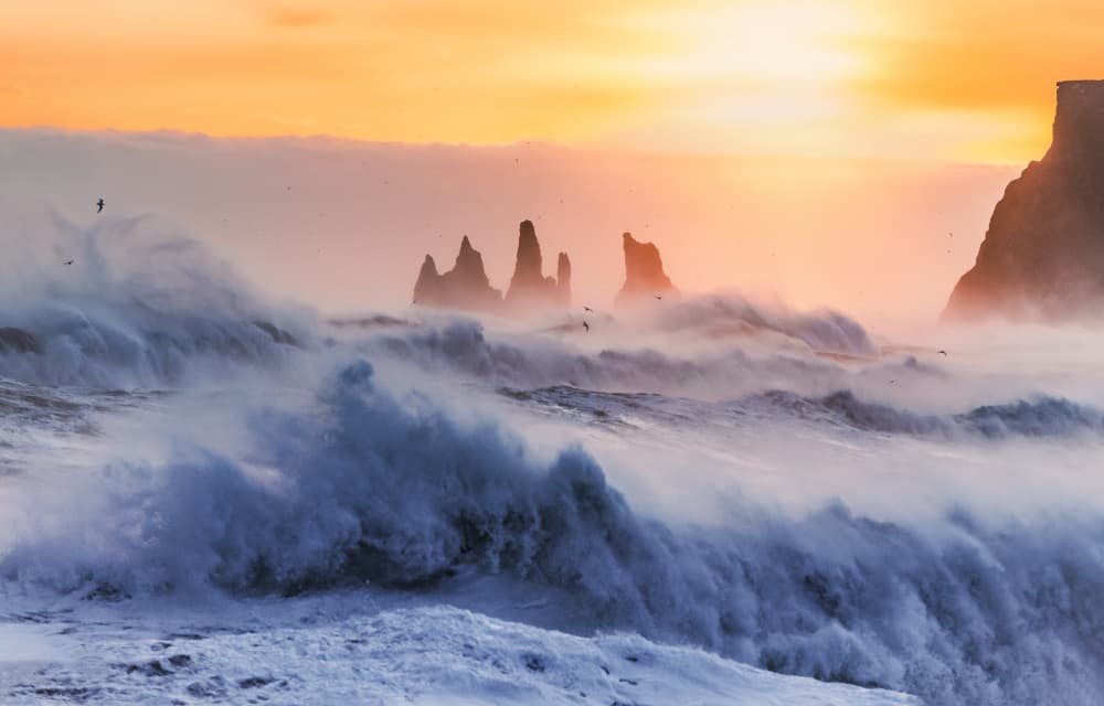 Dramatic Ocean Waves by Wei (David) Dai — canvas wall art