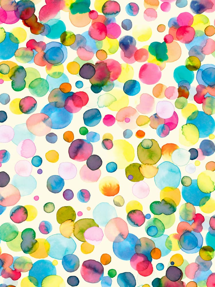 Happy Confetti Dots by Ninola Design — canvas wall art