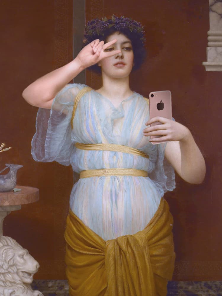 Selfie Diva by Dikhotomy — canvas wall art