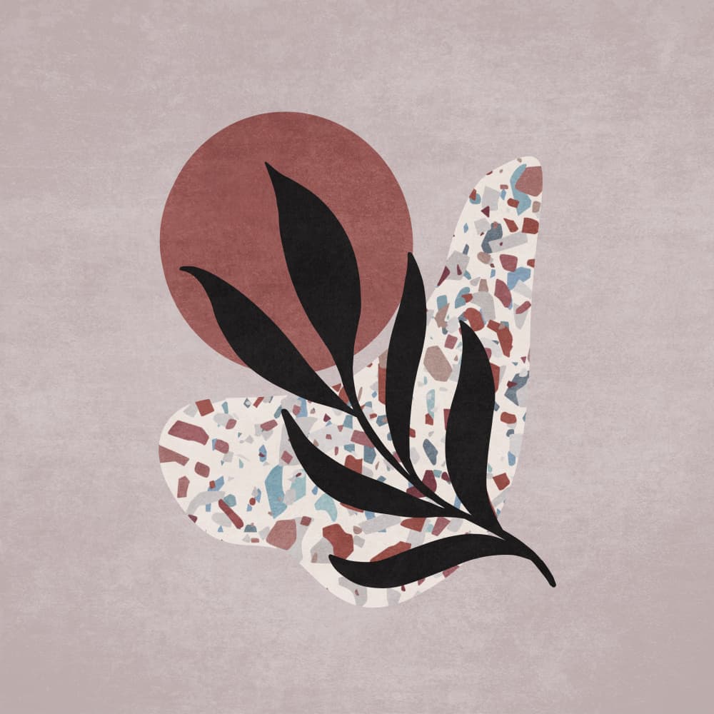 Terrazzo Dreamscape by Emel Tunaboylu — canvas wall art
