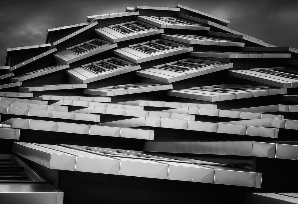 Layered Modern Architecture by Henk van Maastricht — canvas wall art