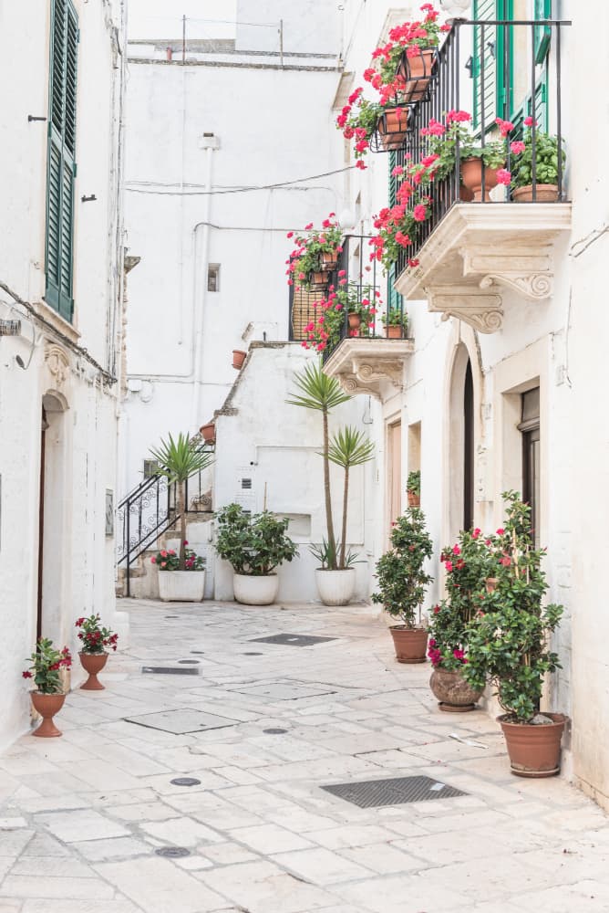 Charming Mediterranean Alley by Photolovers — canvas wall art