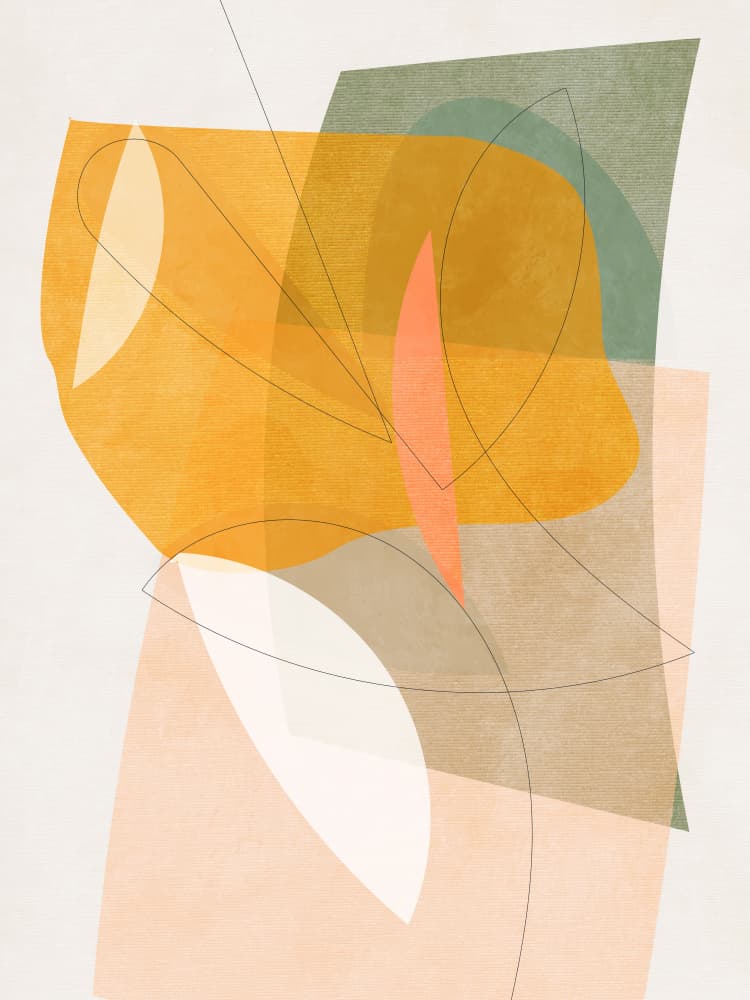 Nature Friendly Terracotta 5 Aquarell Kopie by Ana Rut Bre — canvas wall art