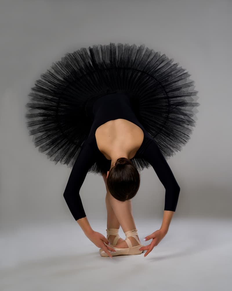 Graceful Ballerina Pose by Aneta Nikolova — canvas wall art