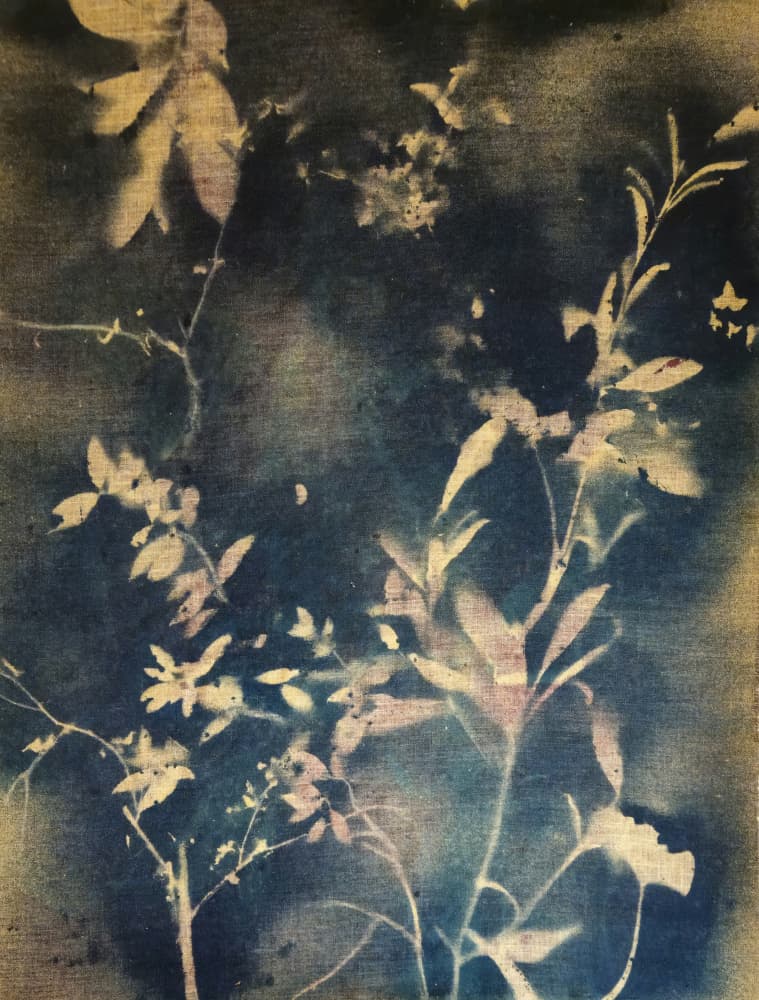 Glowing Indigo Foliage by Stefano Mazzolini — canvas wall art