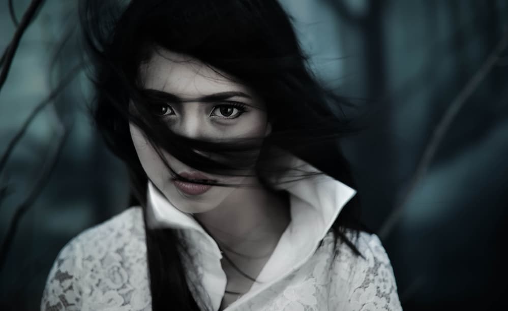 Mysterious Dark Beauty by Yudhistira Yogasara — canvas wall art