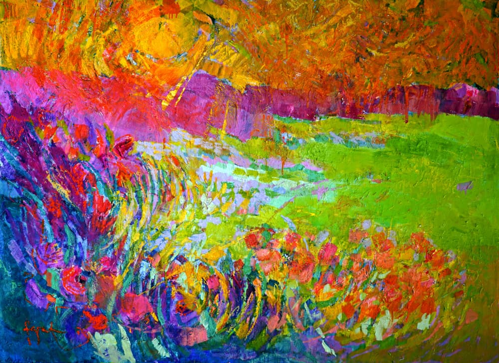 Vivid Garden Harmony by Dorothy Fagan — canvas wall art