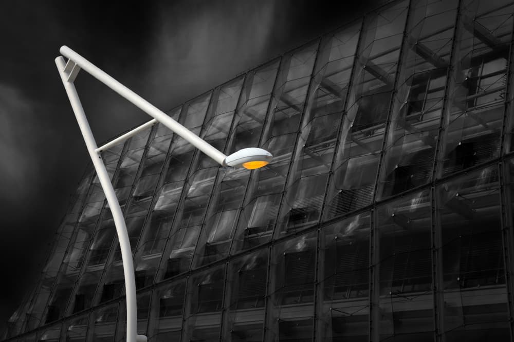 Modern Street Light Glow by Hans-Wolfgang Hawerkamp — canvas wall art