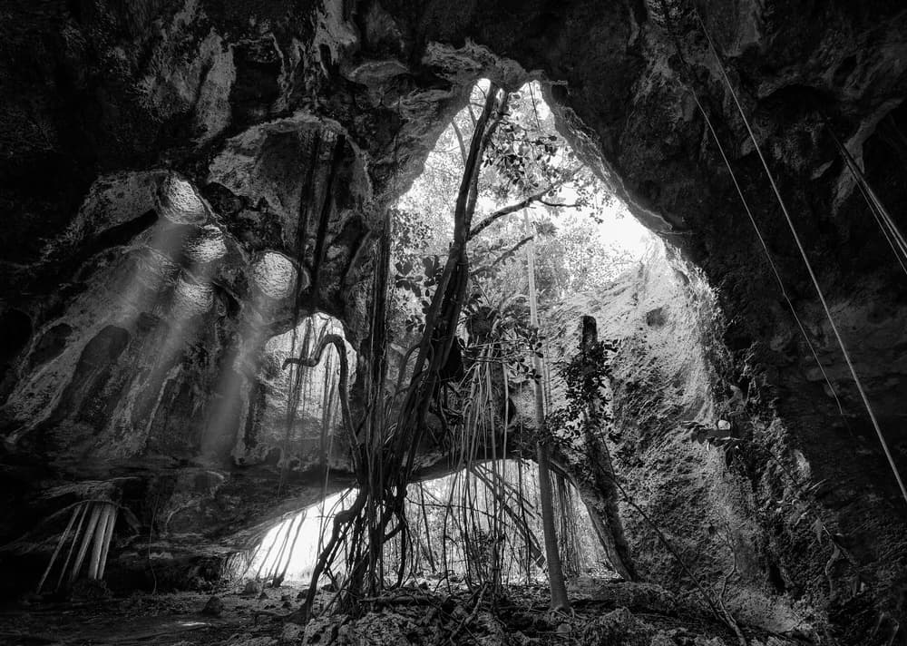 Dramatic Cave Entrance by Matt Anderson — canvas wall art