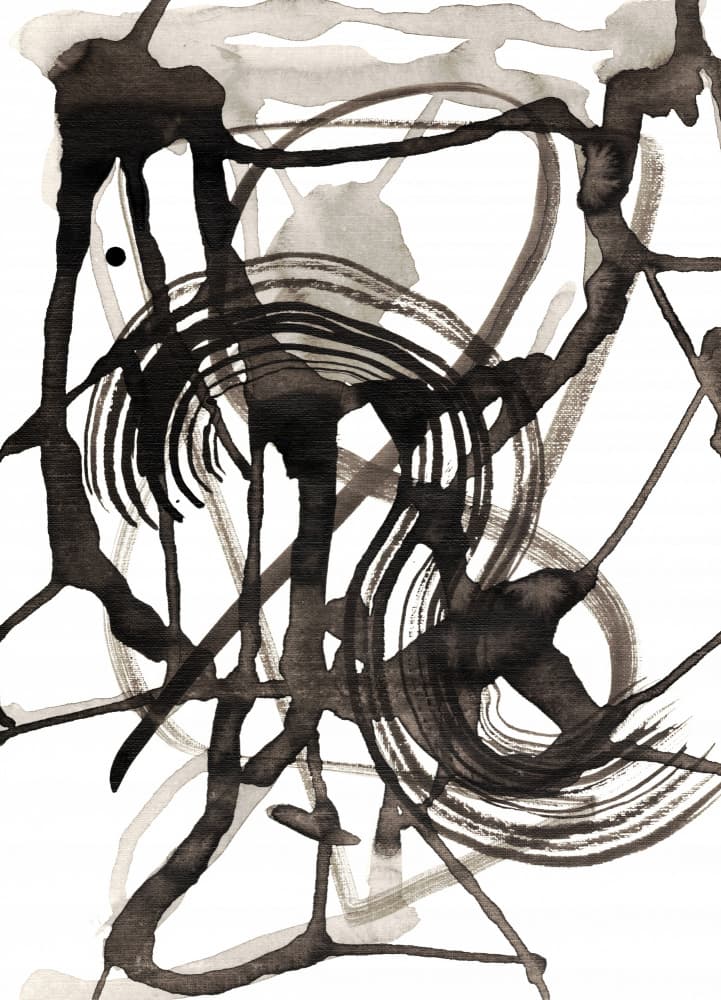 Spontaneous Ink Flow by Jemma Morris — canvas wall art