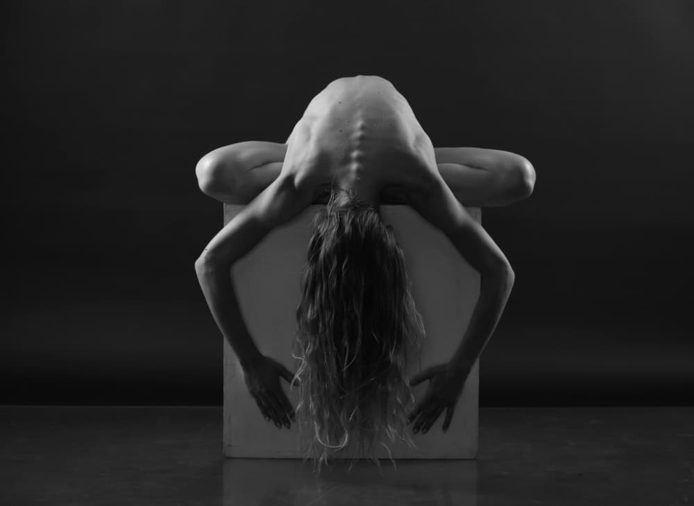 Graceful Back Pose by InspireFire — canvas wall art