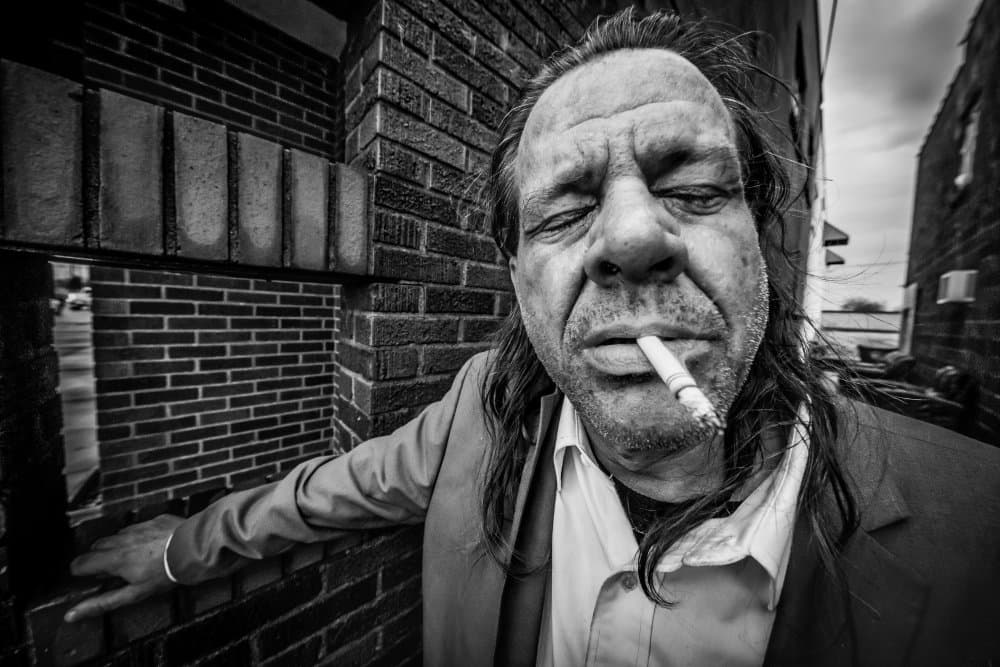 Gritty Street Smoker by Steve Hermann — canvas wall art