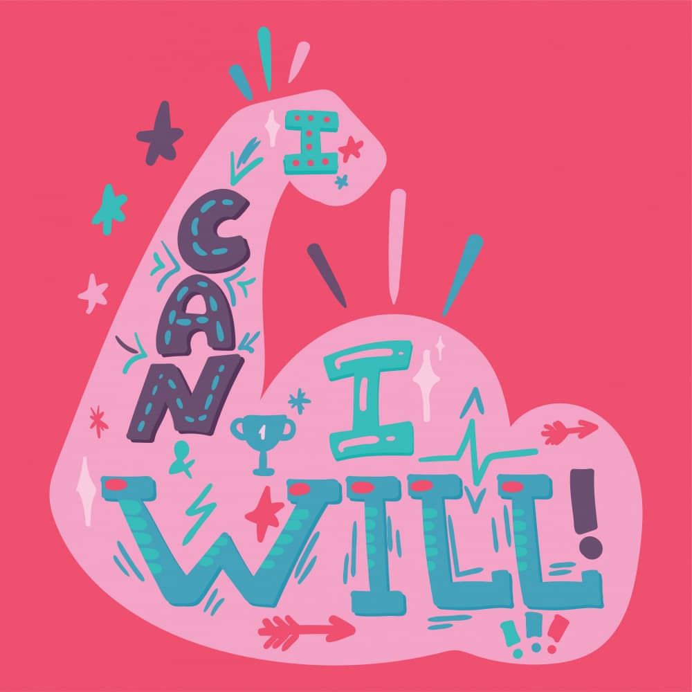 I Can I Will Arm by Marika Barsrsind — canvas wall art